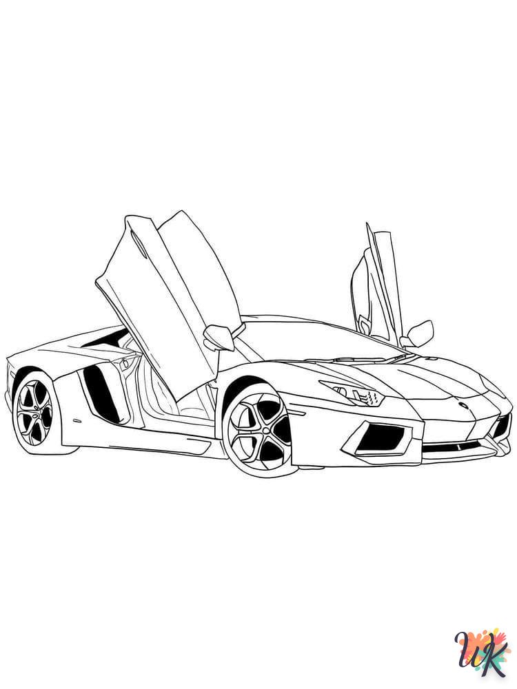 imprimer coloriage Ferrari  pour enfant