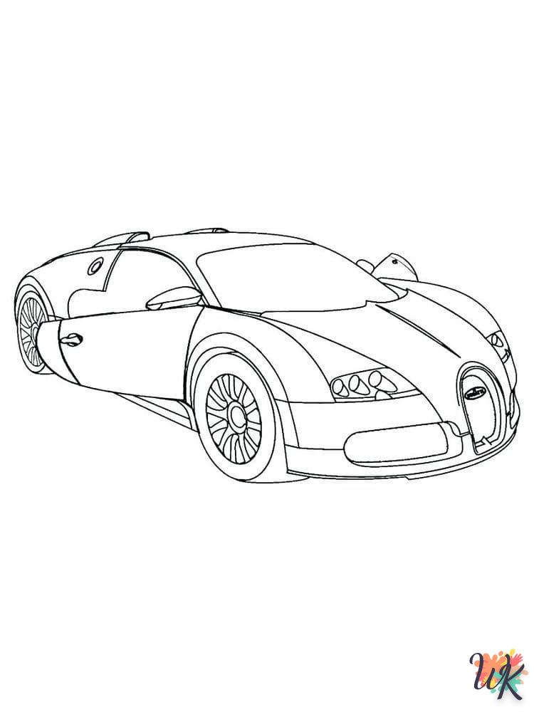 image de coloriage Ferrari  pour enfant