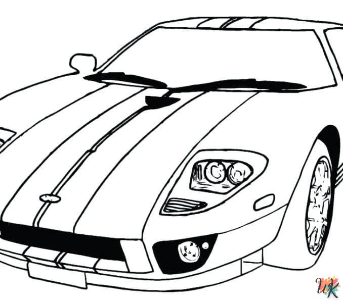 coloriage Ferrari  a dessiner en ligne