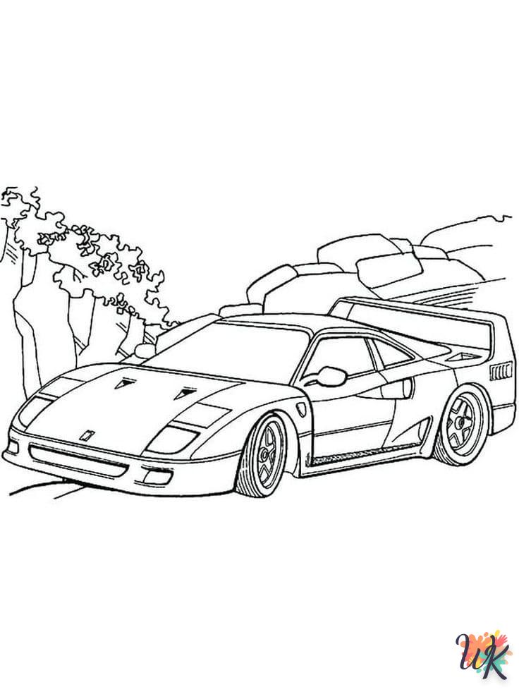 coloriage Ferrari  en ligne a colorier