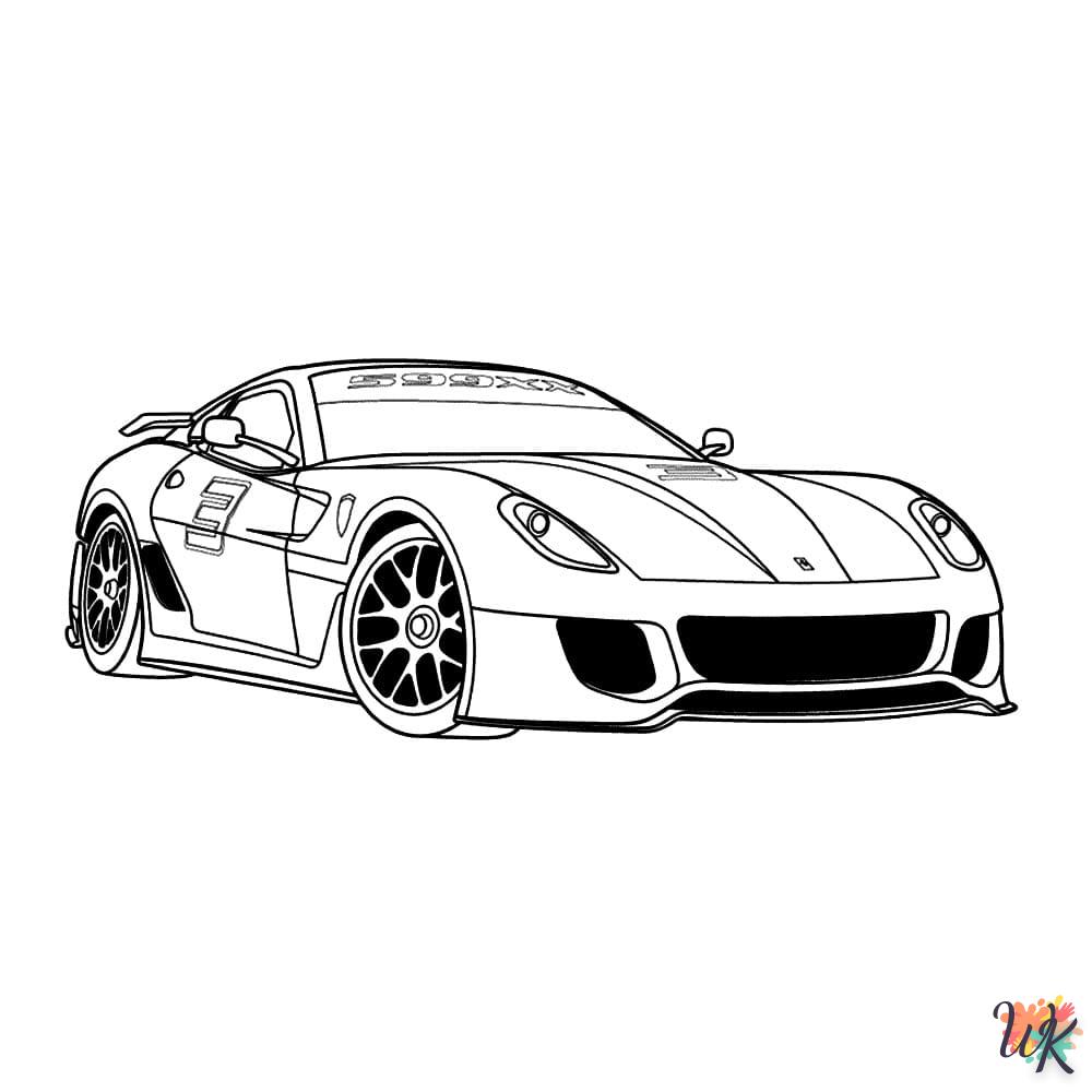 coloriage Ferrari  à imprimer pdf