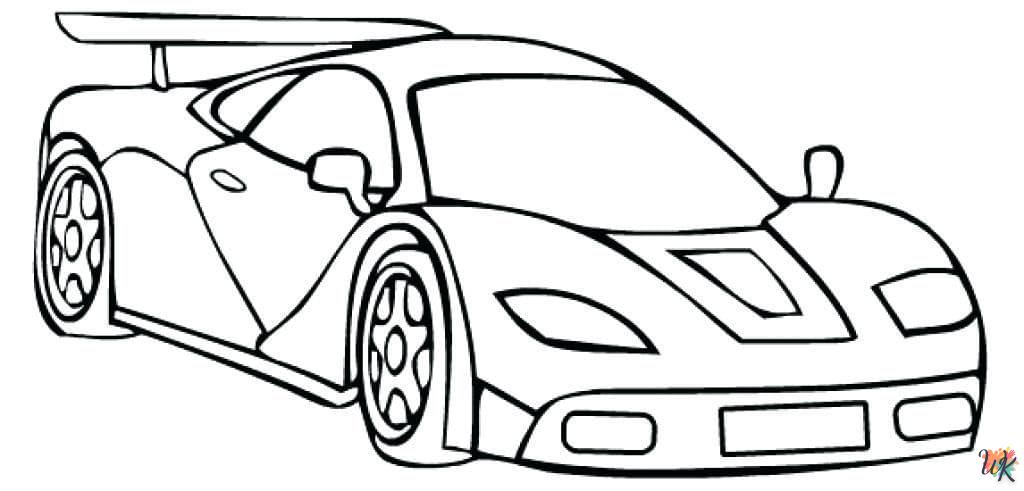 coloriage Ferrari  à imprimer pour enfant de 4 ans