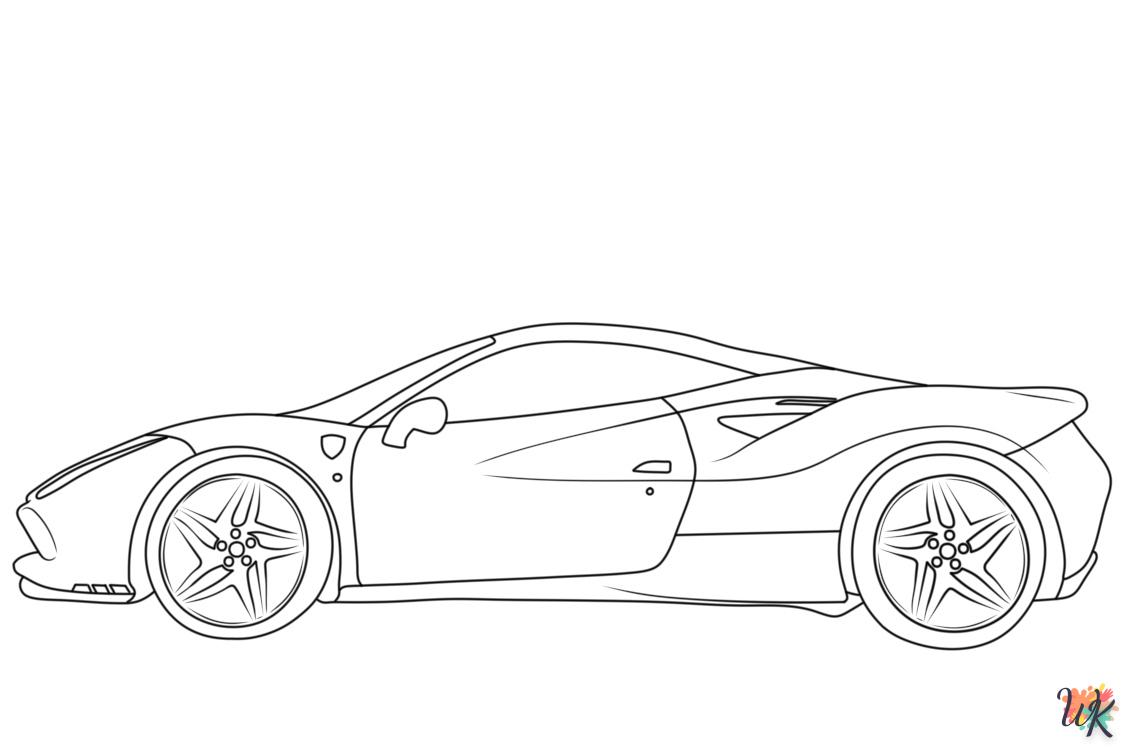 coloriage Ferrari  à imprimer pdf gratuit