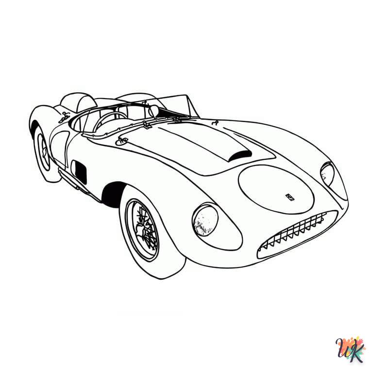 coloriage Ferrari  en ligne à imprimer