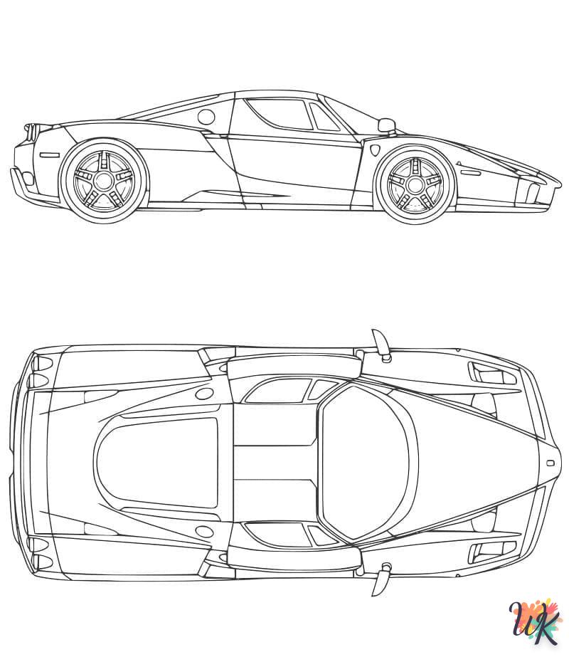 coloriage Ferrari  animaux enfant a imprimer