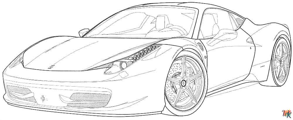 coloriage Ferrari  de pour enfants