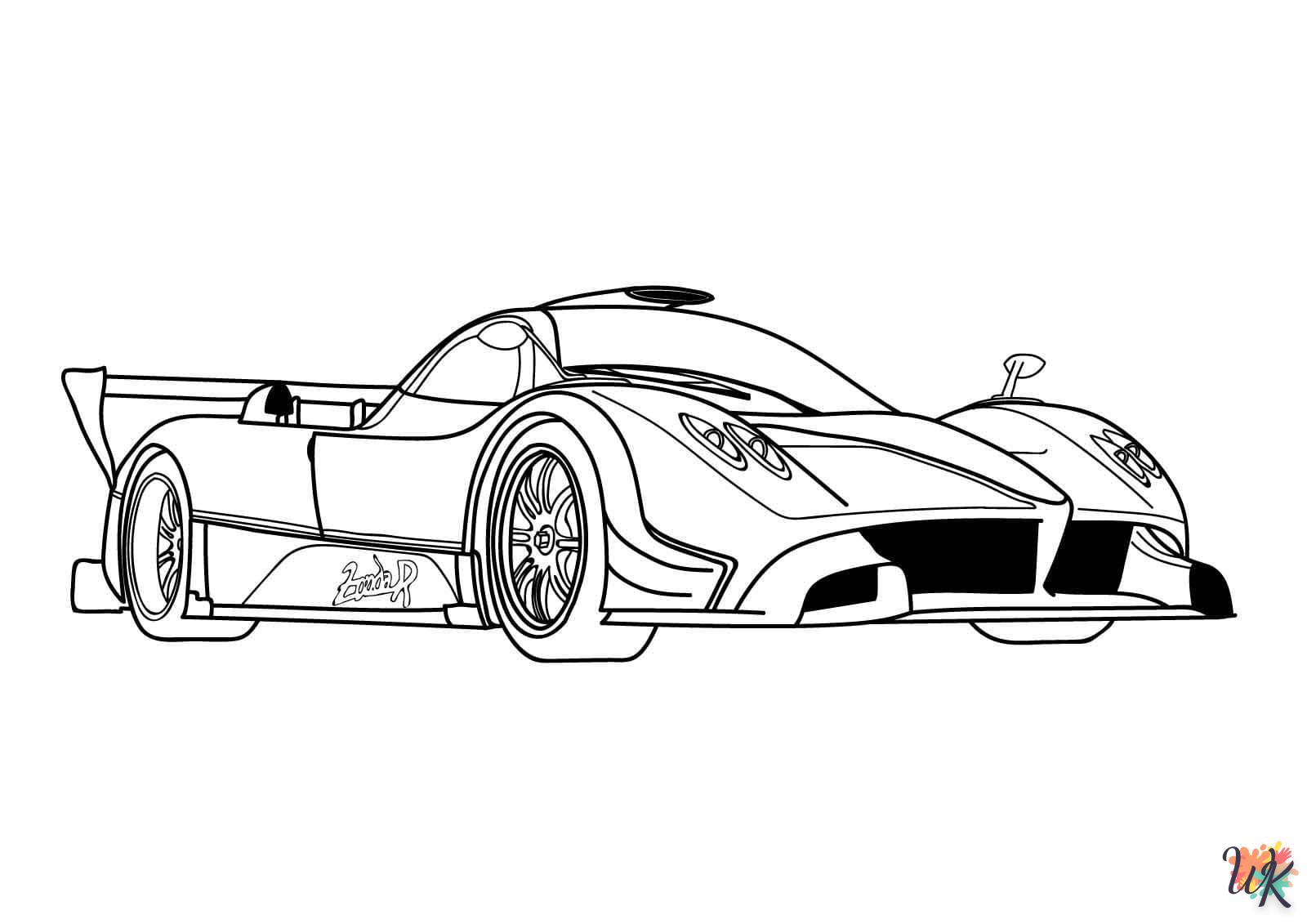 coloriage Ferrari  a imprimer enfant 10 ans