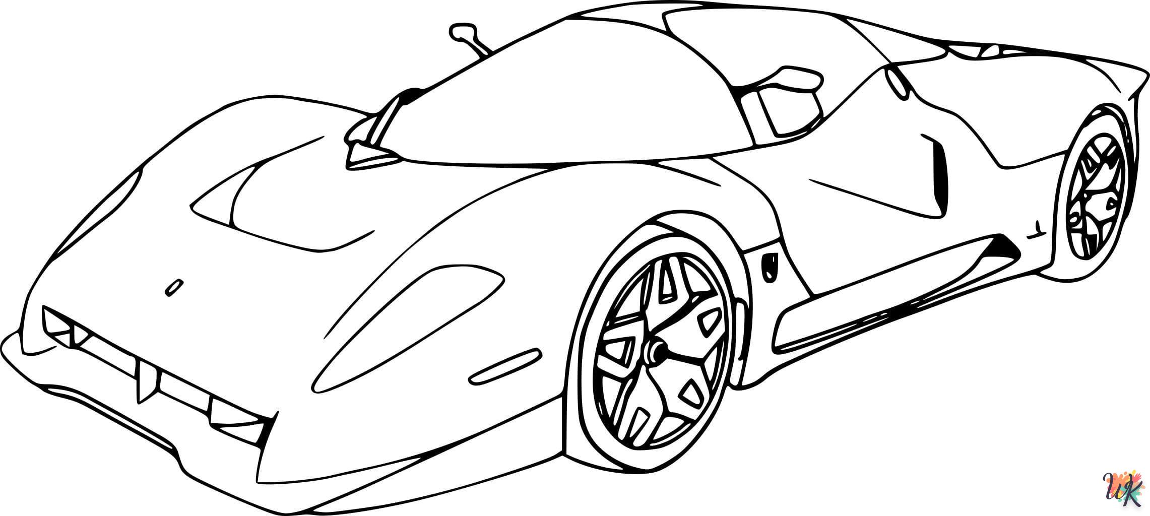 coloriage Ferrari  a imprimer gratuitement