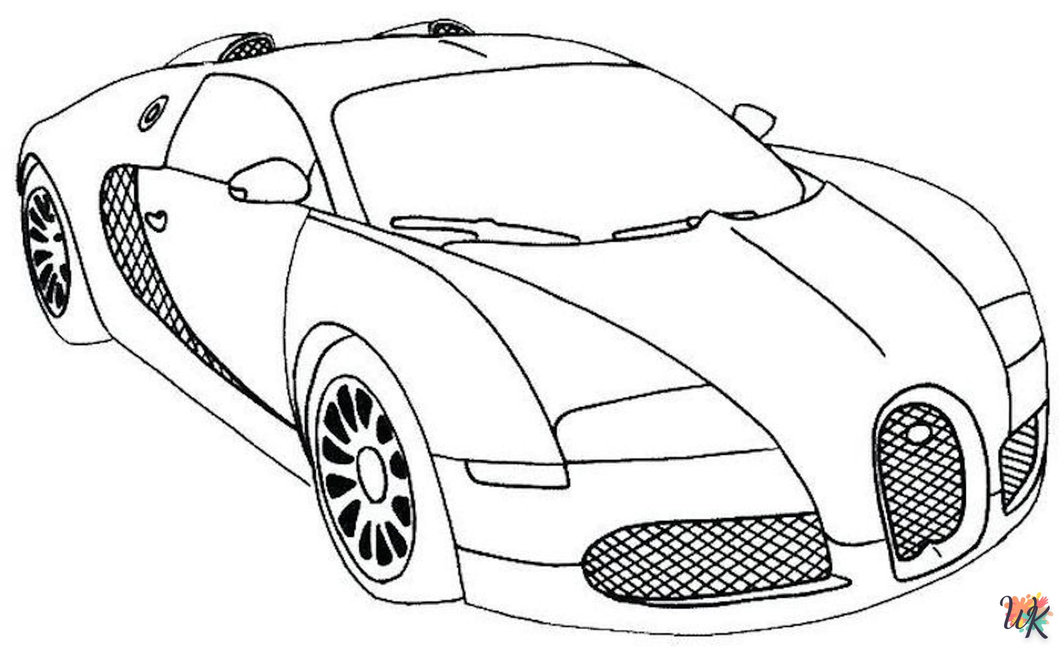 coloriage Ferrari  pour enfant de 6 ans