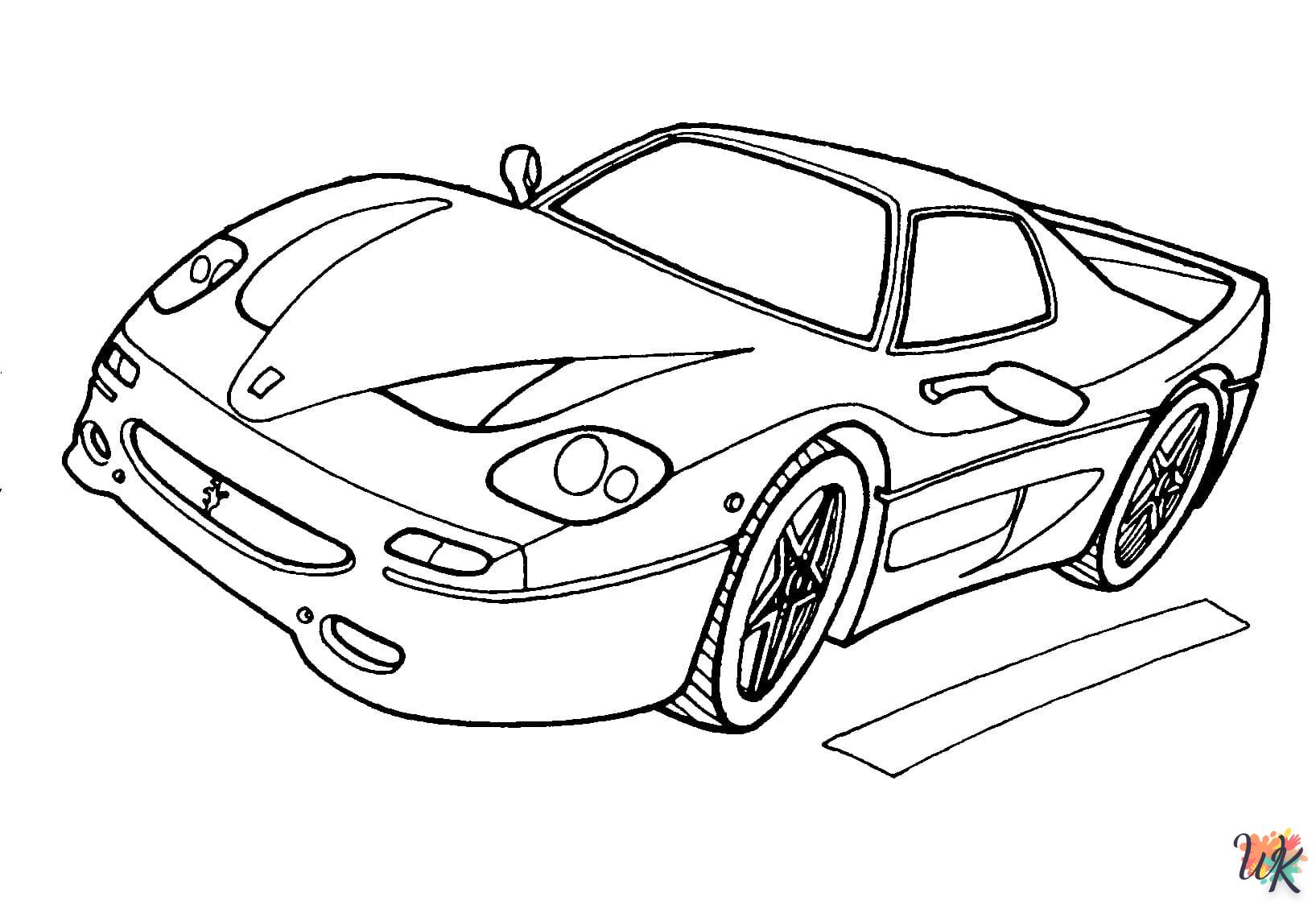 coloriage Ferrari  en ligne gratuit