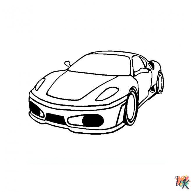 coloriage Ferrari  en ligne gratuit pour 12 ans