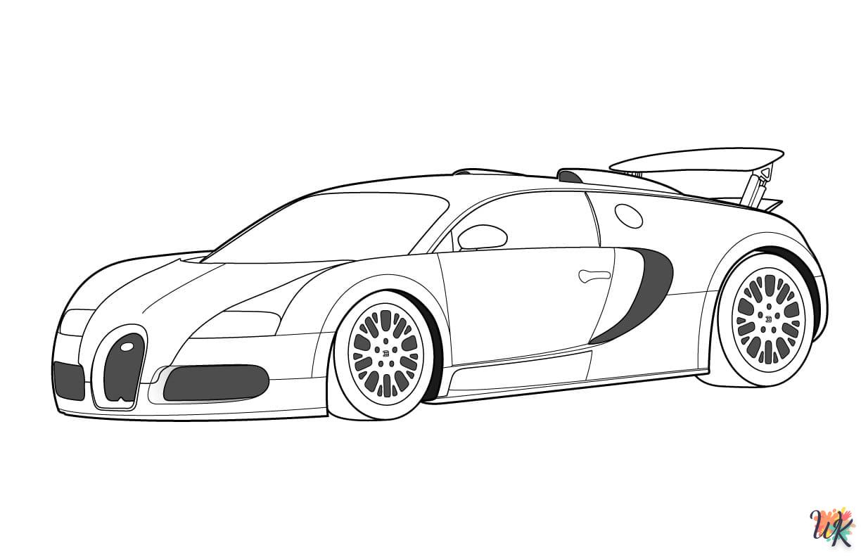 coloriage Ferrari  gratuit à imprimer