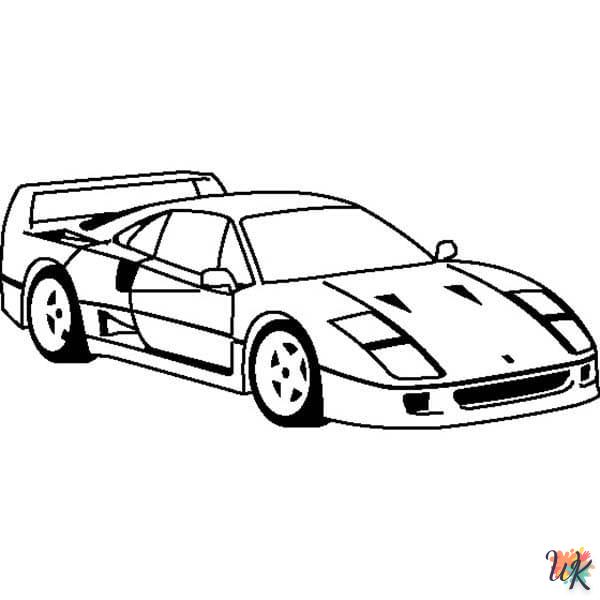 coloriage Ferrari  7 ans en ligne gratuit à imprimer