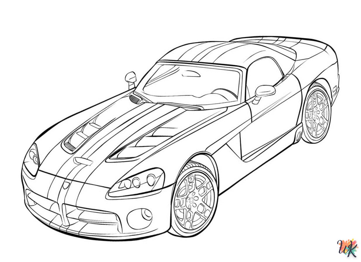 coloriage Ferrari  en ligne pour bebe de 2 ans