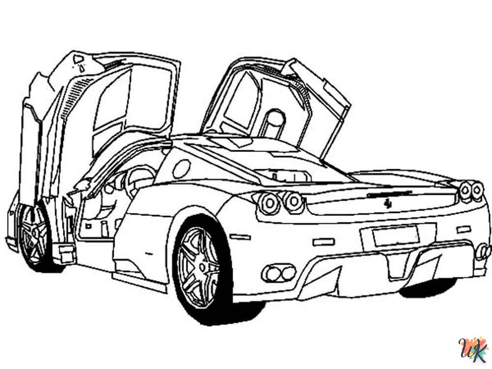 télécharger coloriage Ferrari  gratuit