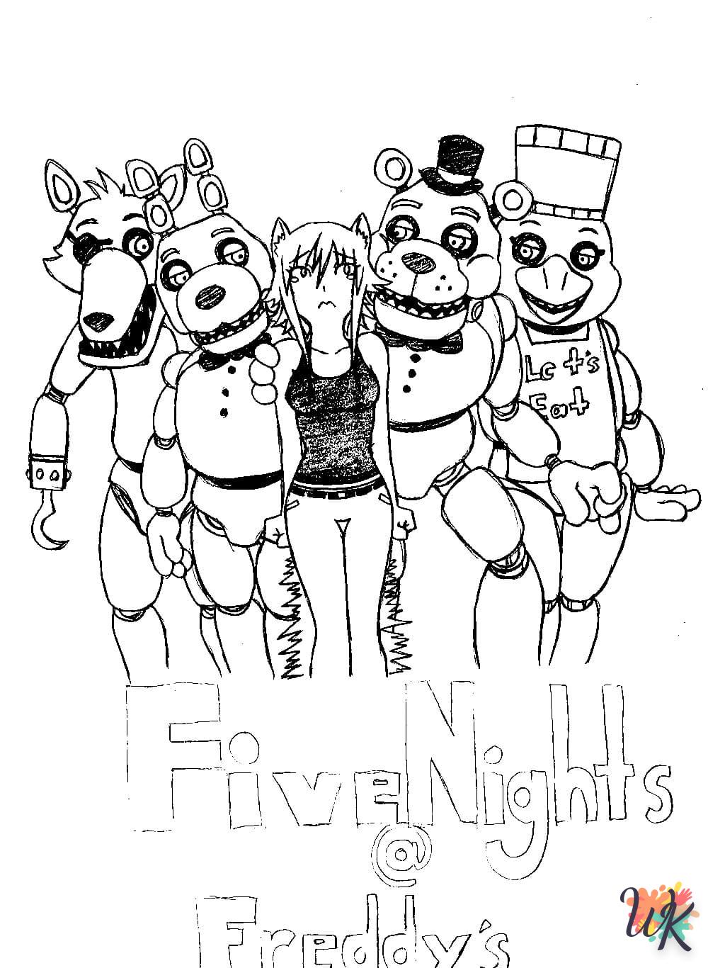 à imprimer coloriage Five Nights at Freddy's