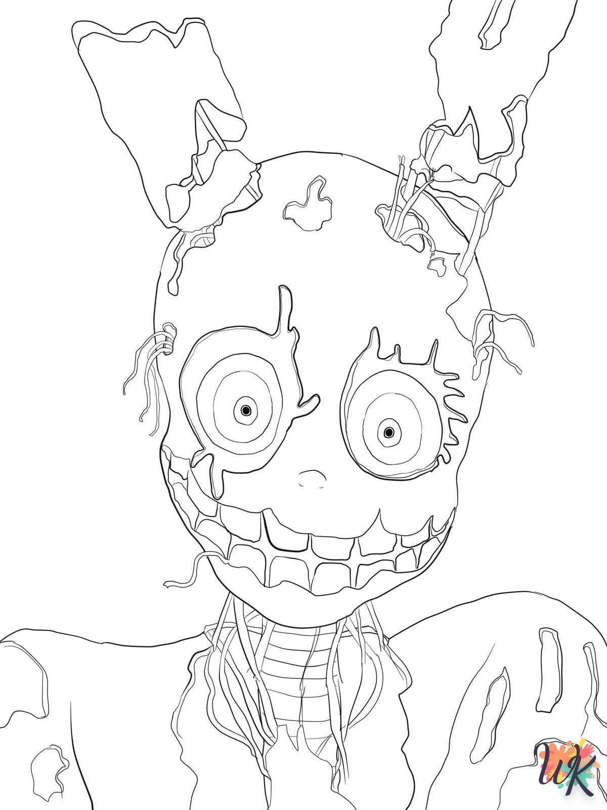 coloriage Five Nights at Freddy's  bebe animaux a imprimer gratuit