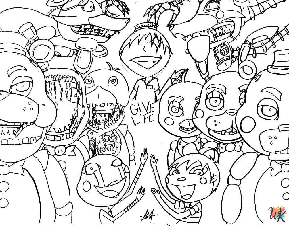 coloriage Five Nights at Freddy's  a telecharger