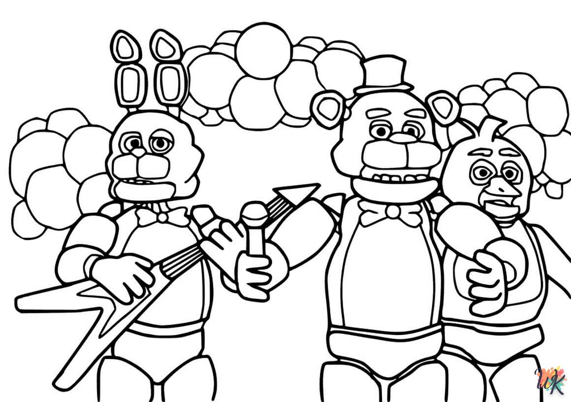coloriage Five Nights at Freddy's  enfant 8 ans a imprimer