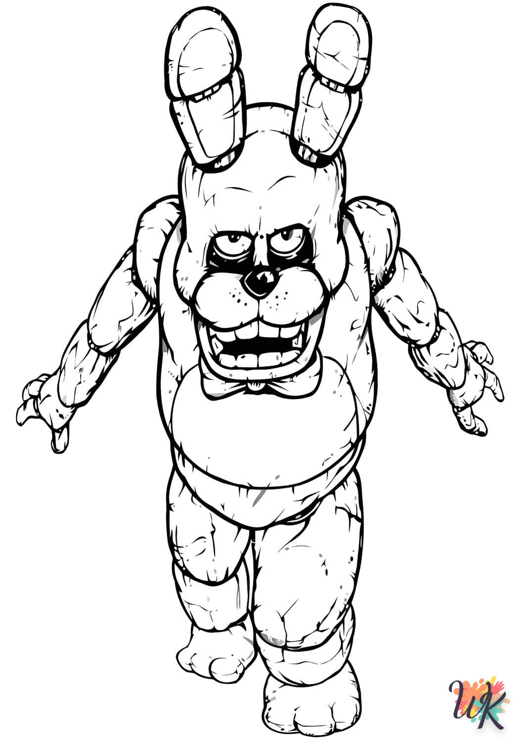 coloriage Five Nights at Freddy's  et decoupage