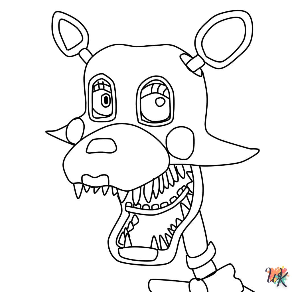 coloriage Five Nights at Freddy's  enfant 3 ans a imprimer