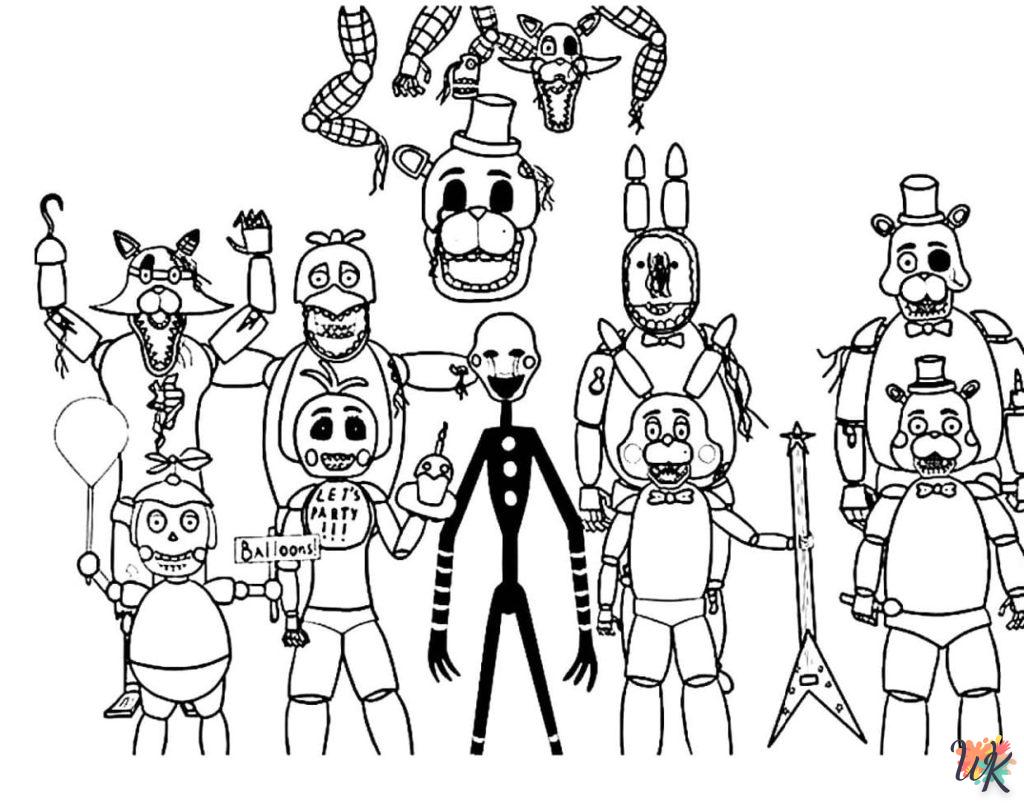 coloriage Five Nights at Freddy's  à imprimer