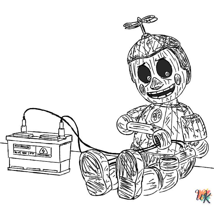 coloriage Five Nights at Freddy's  à imprimer pour enfant de 12 ans