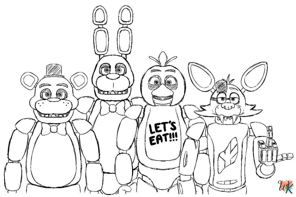 coloriage Five Nights at Freddy's  et apprentissage