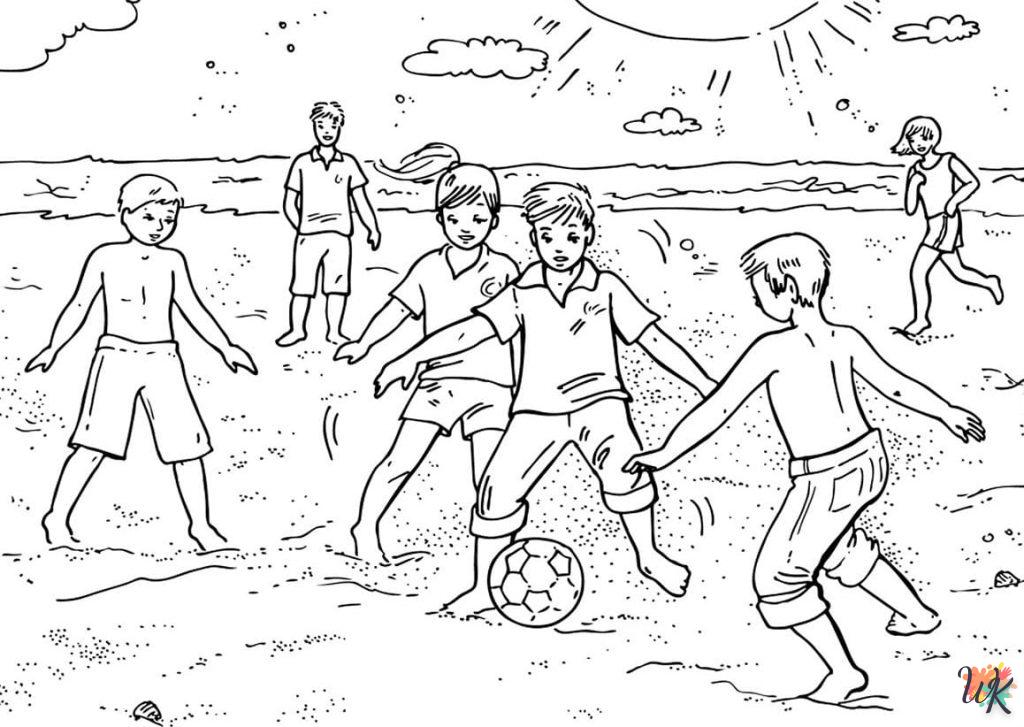 coloriage Football  pour enfant