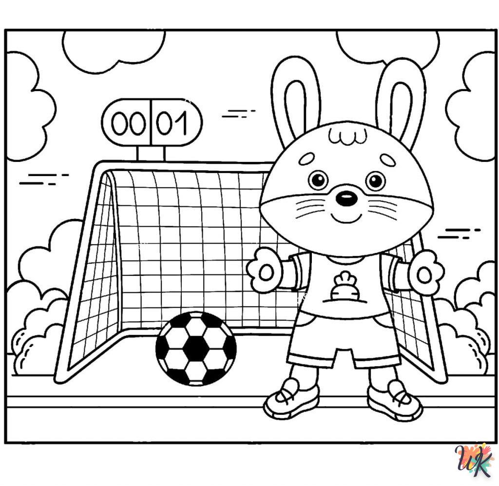 coloriage Football  educatif pour enfant