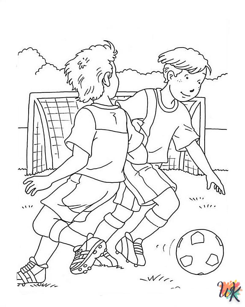 coloriage Football  enfant à imprimer