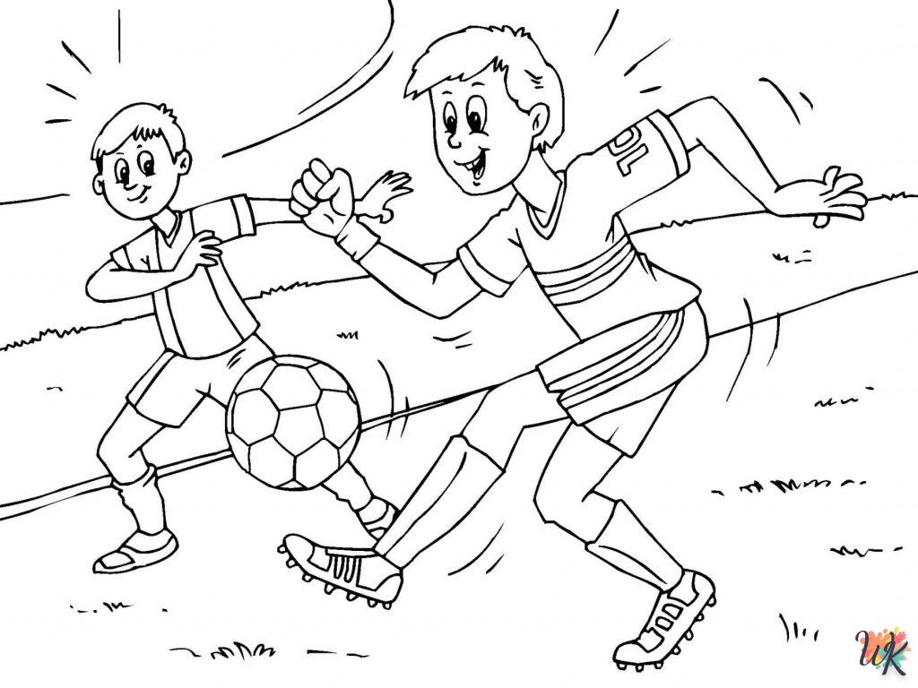 coloriage Football  enfant a imprimer