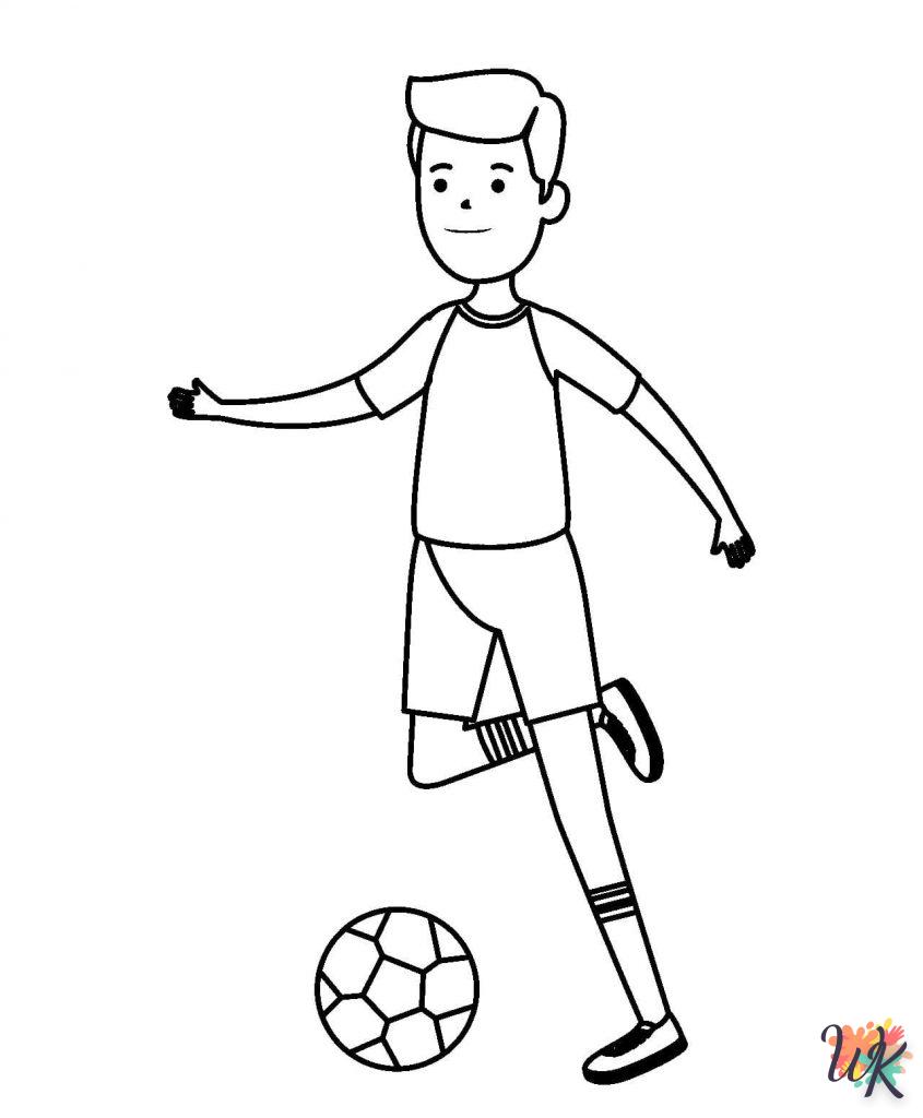 coloriage Football  a imprimer gratuit