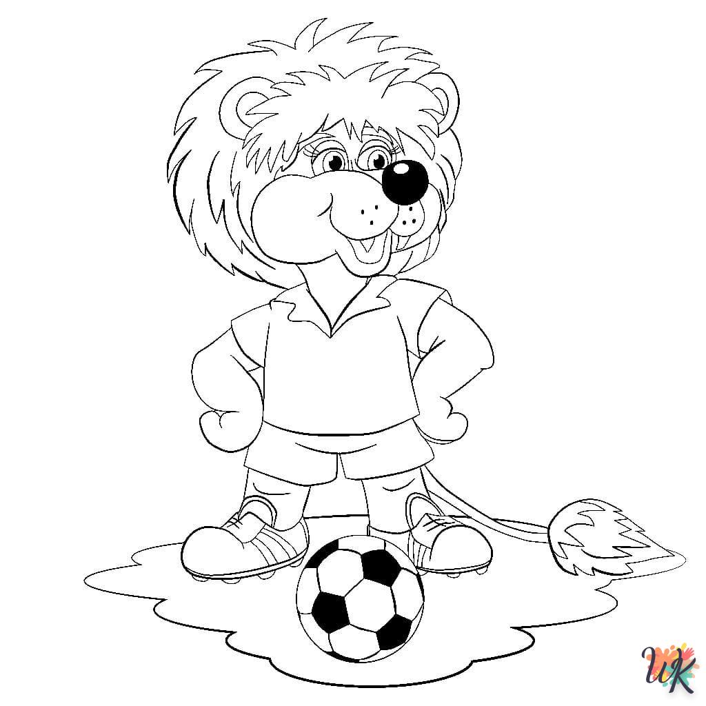 coloriage Football  à imprimer gratuitement