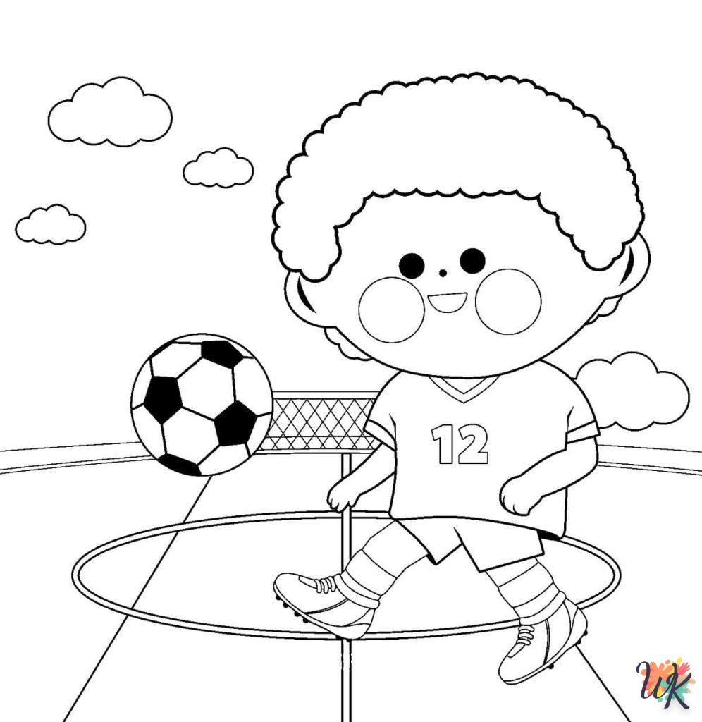 coloriage Football  à imprimer pour enfant de 3 ans