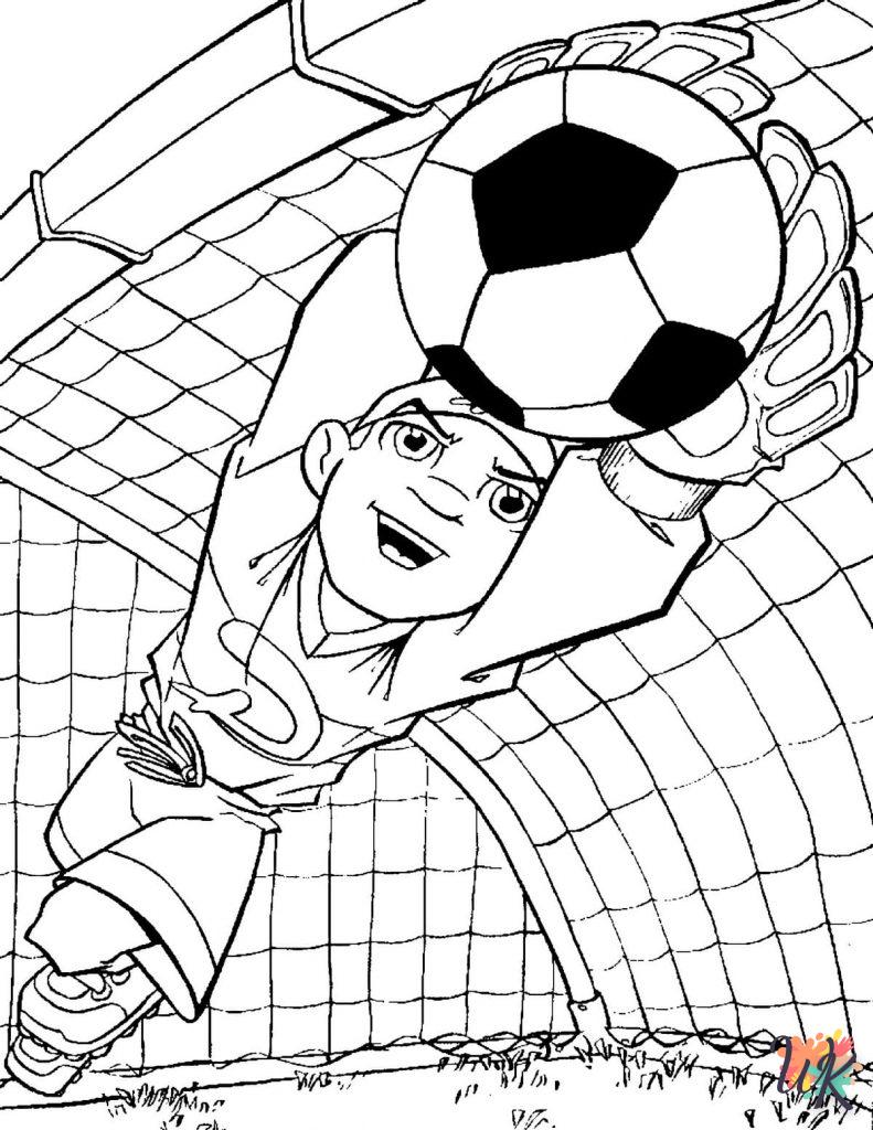 coloriage Football  et decoupage