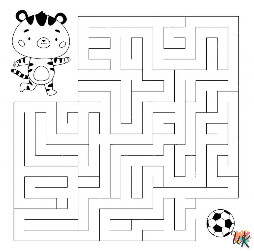 coloriage Football  à imprimer pour enfant de 8 ans