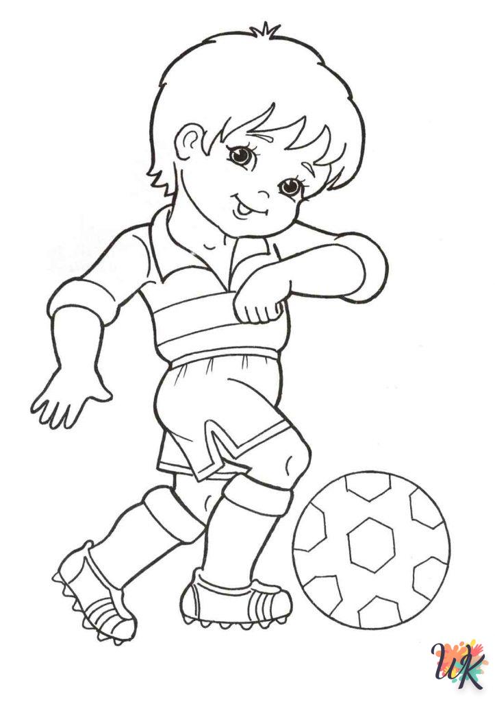 coloriage Football  pour enfant de à imprimer