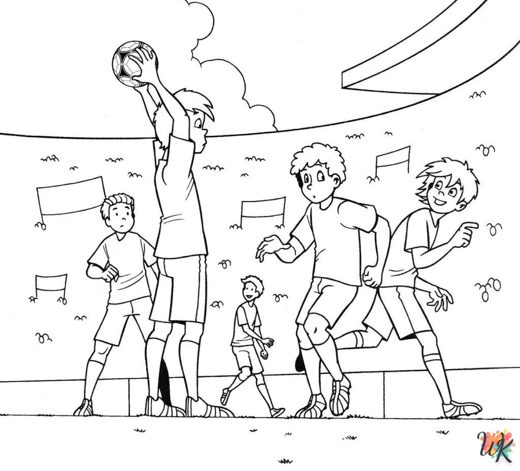 coloriage Football  dinosaures en ligne gratuit à imprimer