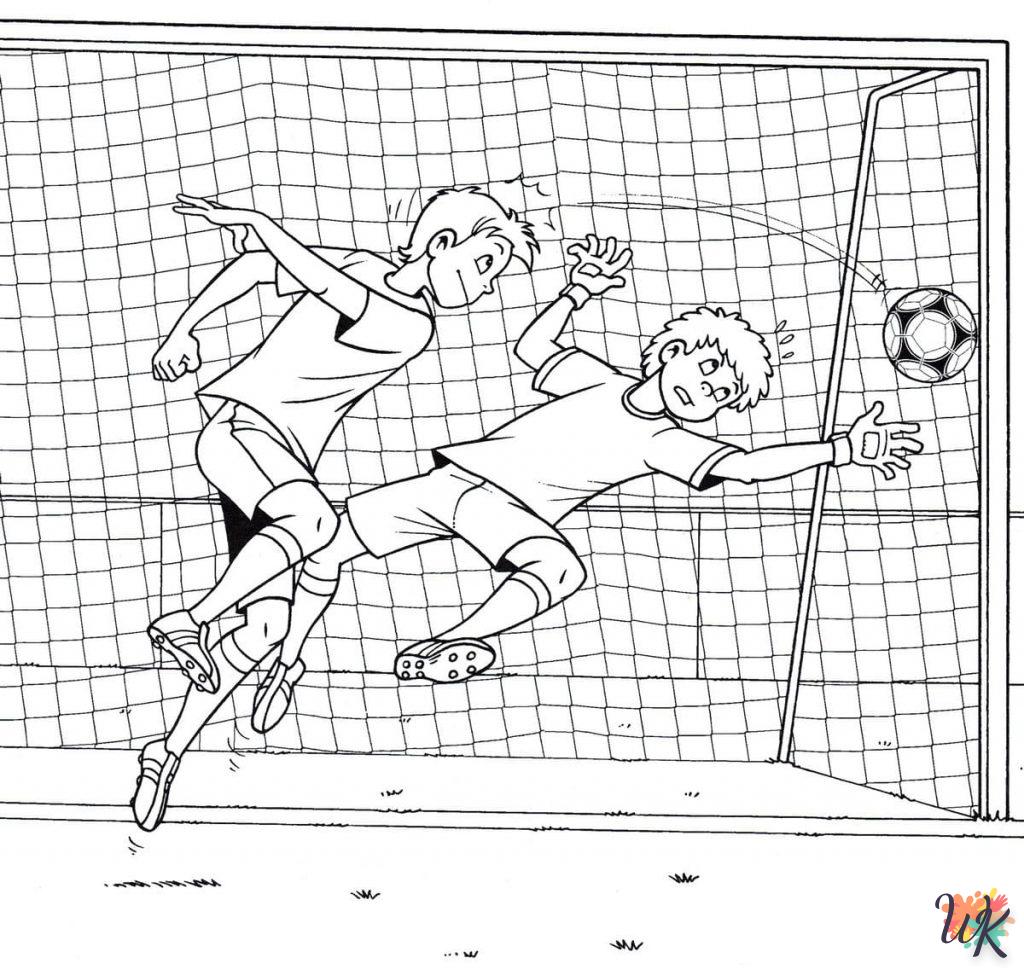 coloriage Football  enfant 6 ans à imprimer