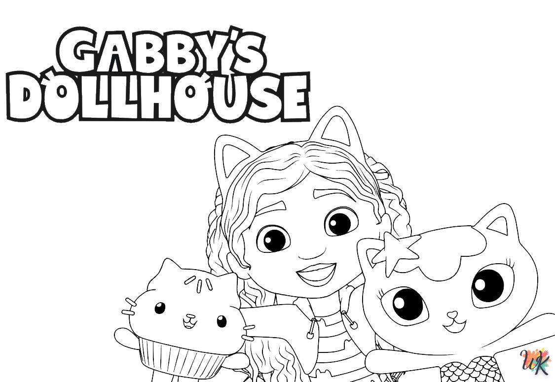 coloriage Gabbys Dollhouse  a imprimer enfant 10 ans