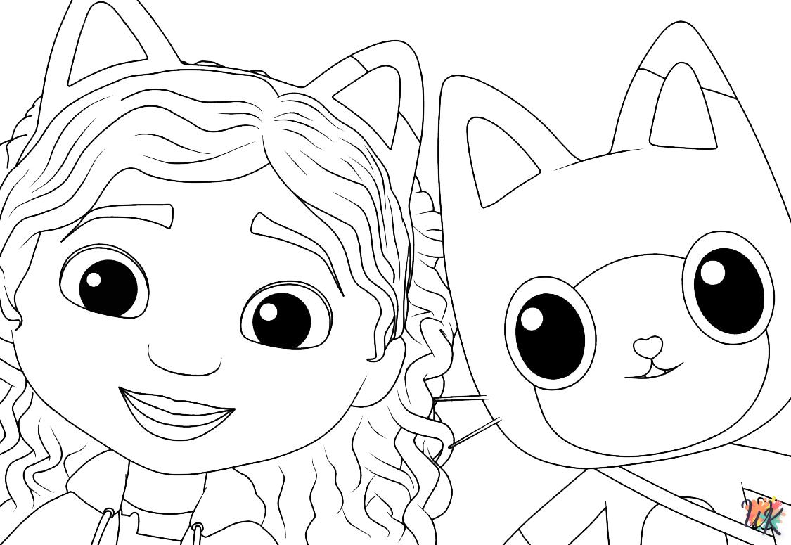 Coloriage Gabbys Dollhouse - Free Gabby Collection