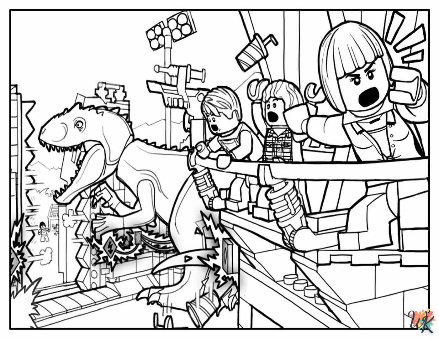 coloriage Jurassic World  à imprimer gratuitement pdf