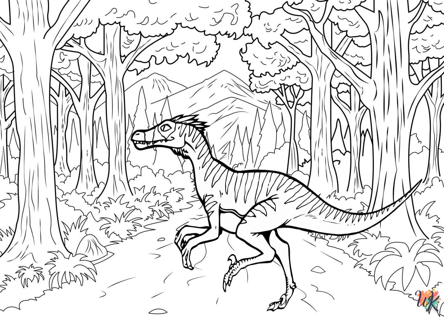 coloriage Jurassic World  d'enfant a imprimer