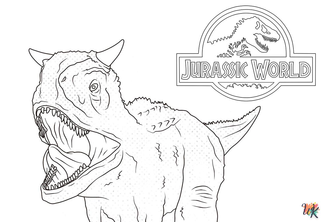 coloriage Jurassic World  en ligne pour bebe de 2 ans