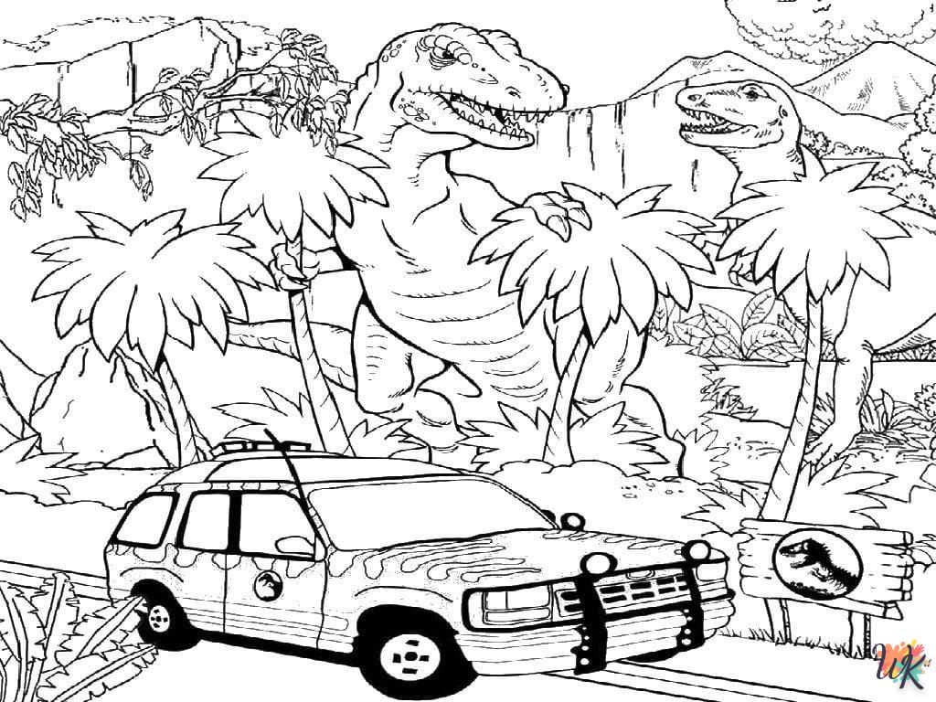 coloriage Jurassic World  pour enfant a imprimer