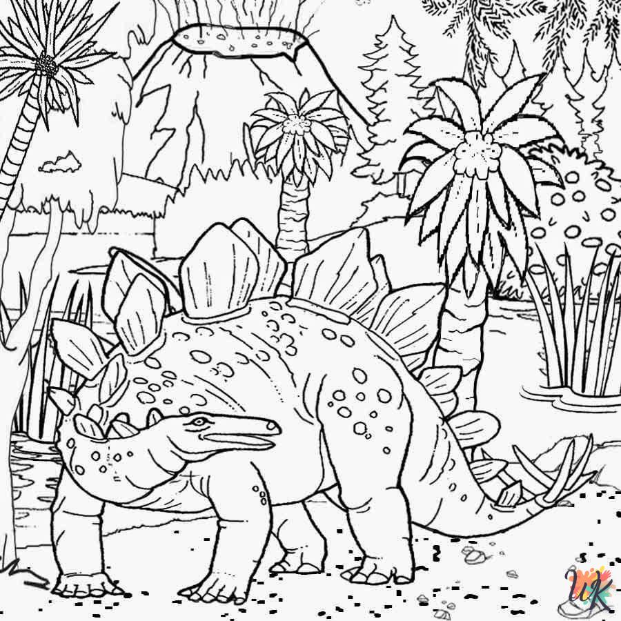 coloriage Jurassic World  enfant à imprimer