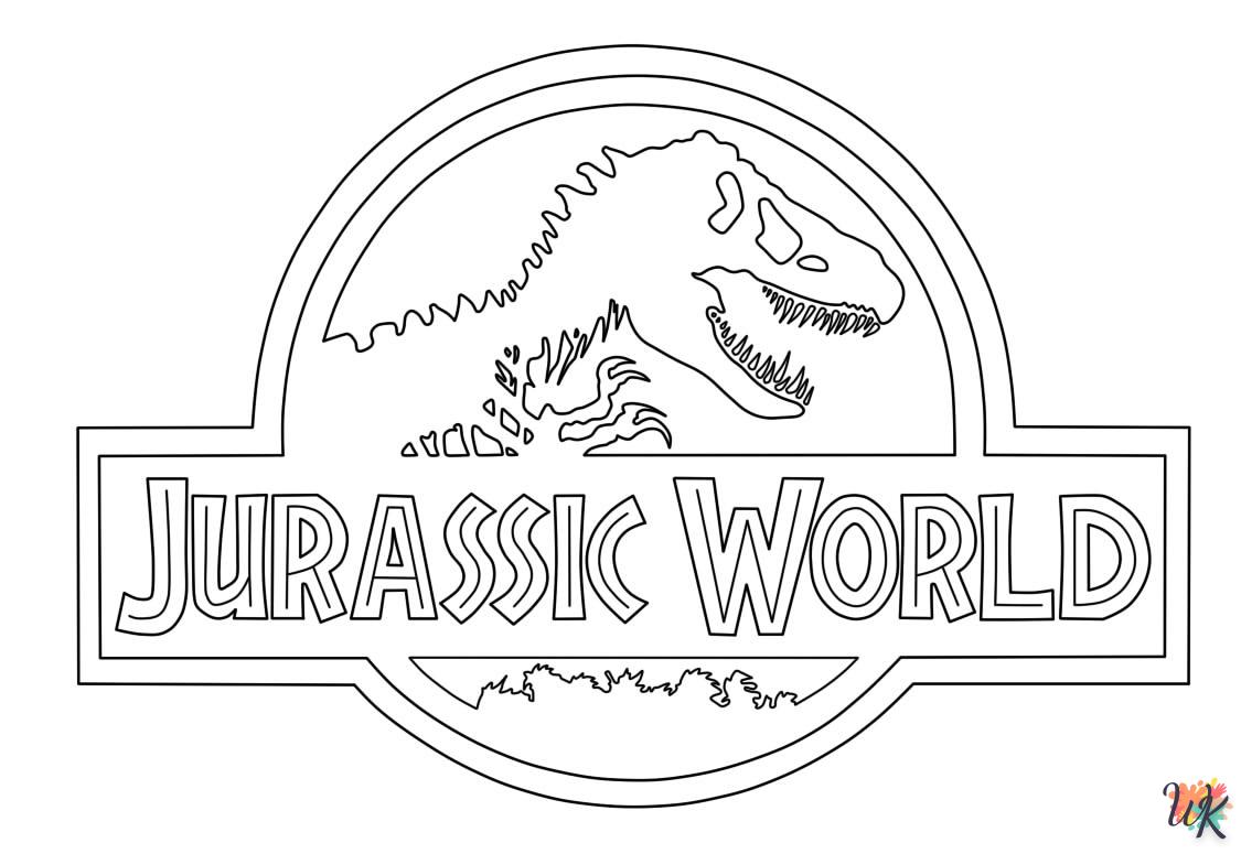 coloriage Jurassic World  enfant à imprimer gratuit