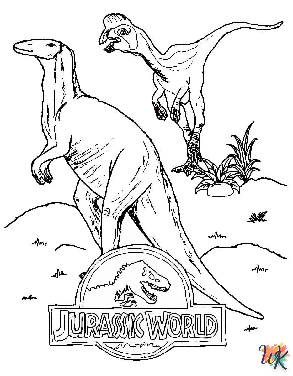 activité coloriage Jurassic World  en ligne