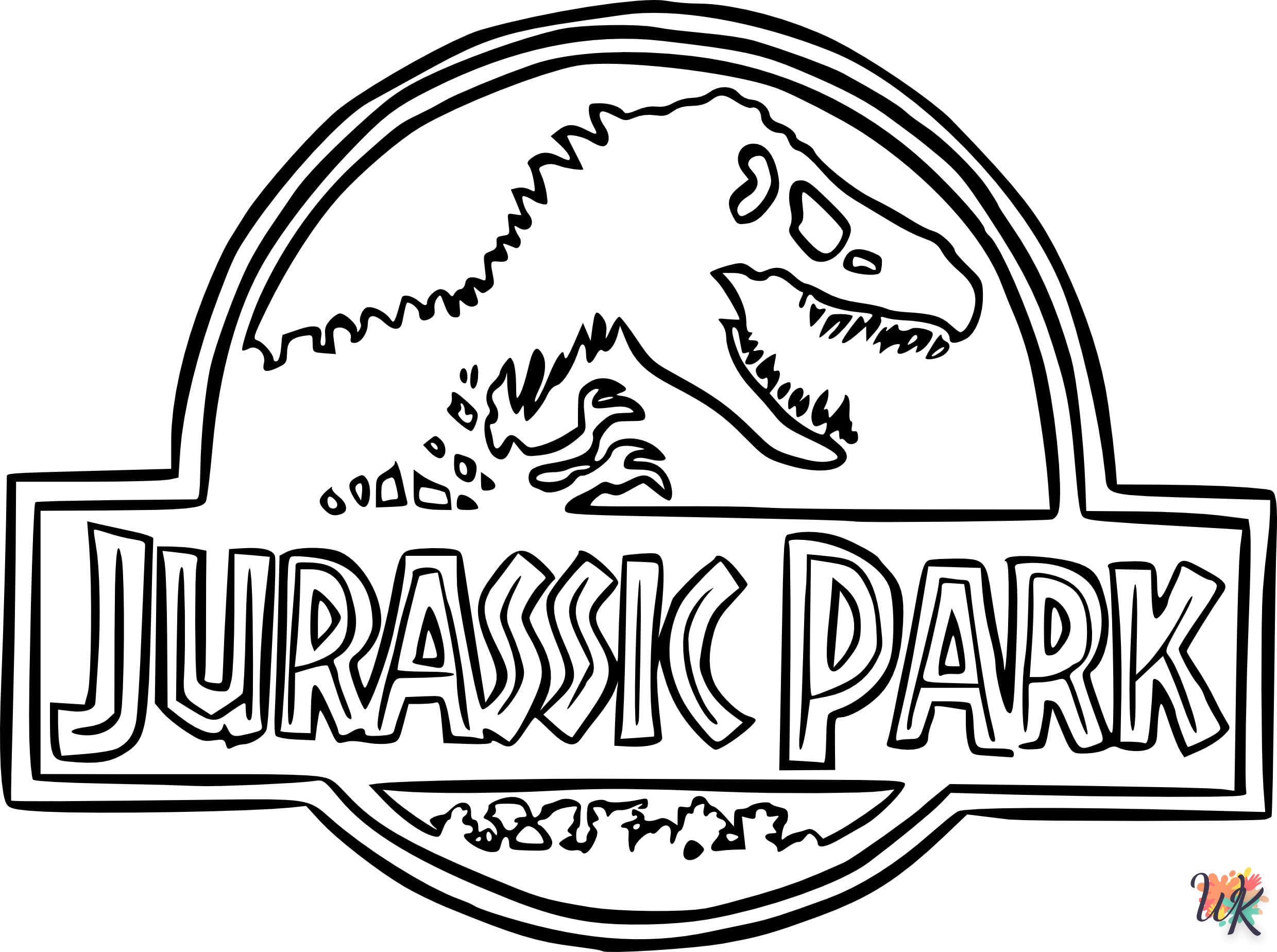 coloriage Jurassic World  a imprimer enfant 5 ans